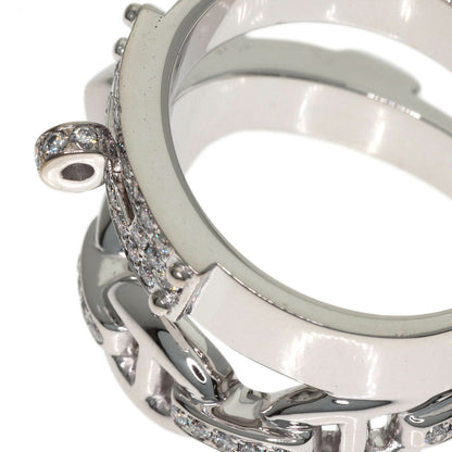 HERMES Alshimi Diamond #50 Ring K18 White Gold Ladies [Used]