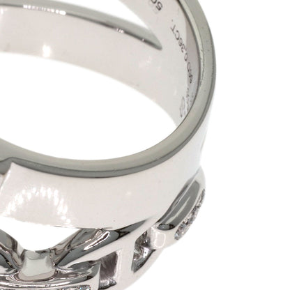 HERMES Alshimi Diamond #50 Ring K18 White Gold Ladies [Used]