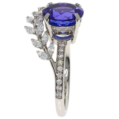 TIFFANY&Co. Victoria Vine Tanzanite Ring Platinum PT950 Ladies [Used]