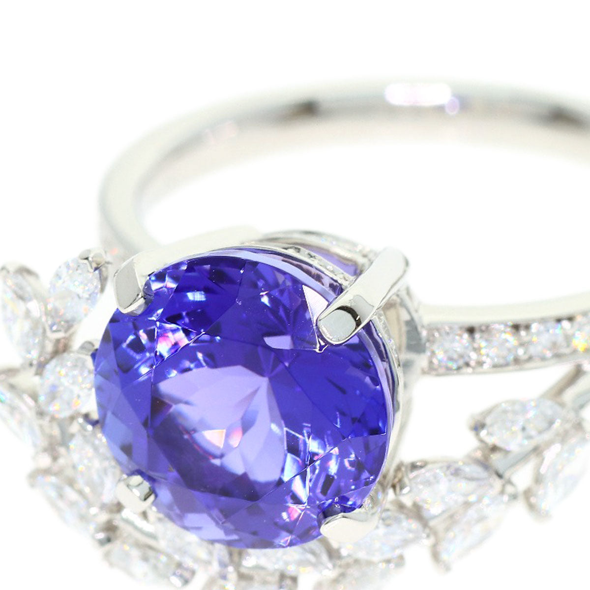 TIFFANY&Co. Victoria Vine Tanzanite Ring Platinum PT950 Ladies [Used]