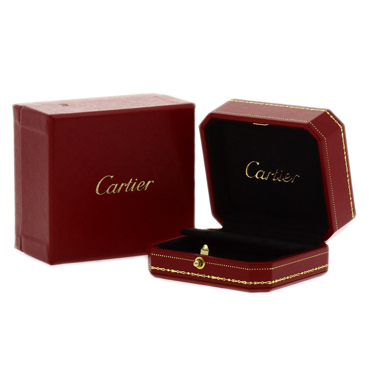 CARTIER Maillon PANTHERE Diamond earring K18 White Gold Ladies [Used]