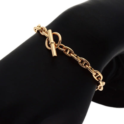 HERMES Chaine d'Ancre PPM 24 frames Bracelet K18 Pink Gold Ladies [Used]