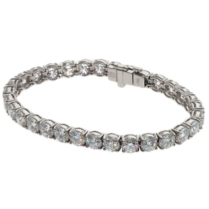 HARRY WINSTON Round Cut Tennis Diamond Bracelet Platinum PT950 Ladies [Used]