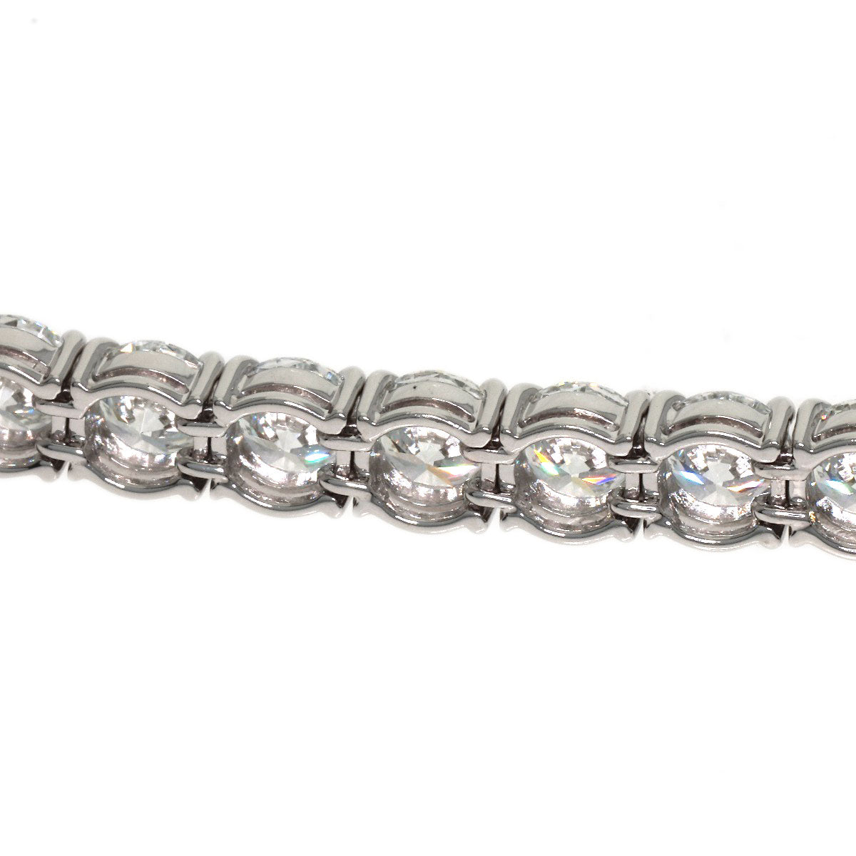 HARRY WINSTON Round Cut Tennis Diamond Bracelet Platinum PT950 Ladies [Used]