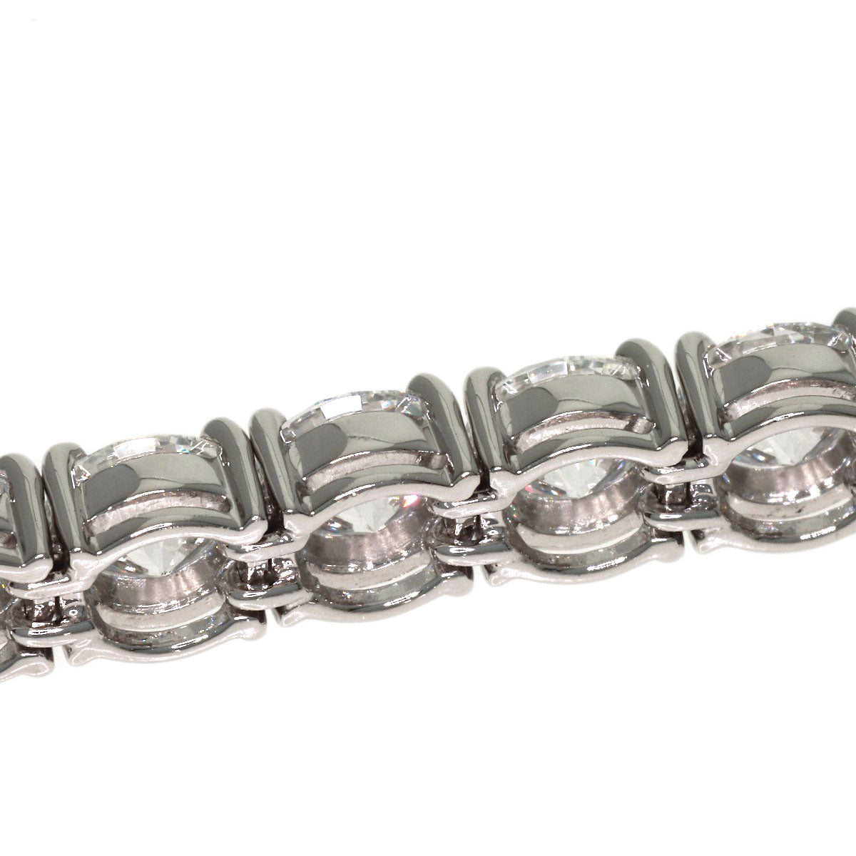 HARRY WINSTON Round Cut Tennis Diamond Bracelet Platinum PT950 Ladies [Used]