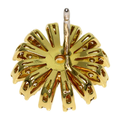 Damiani Margherita Citrin Diamond earring K18 Yellow Gold K18 White GoldLadies [Used]