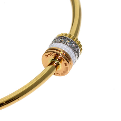 Boucheron Quatre White Diamond #18 Bracelet K18 Yellow Gold K18PGxK18WGLadies [Used]
