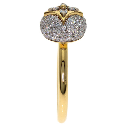 LOUIS VUITTON Color Blossom Pave Diamond #53 Q9L98G Ring K18 Yellow Gold Ladies [Used]