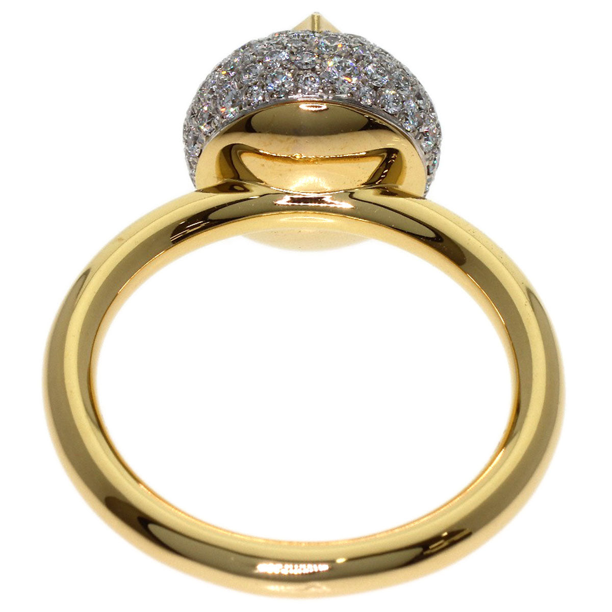 LOUIS VUITTON Color Blossom Pave Diamond #53 Q9L98G Ring K18 Yellow Gold Ladies [Used]