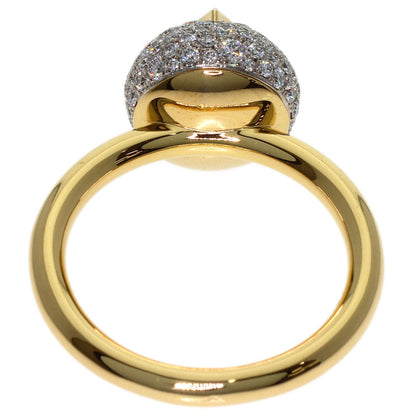 LOUIS VUITTON Color Blossom Pave Diamond #53 Q9L98G Ring K18 Yellow Gold Ladies [Used]