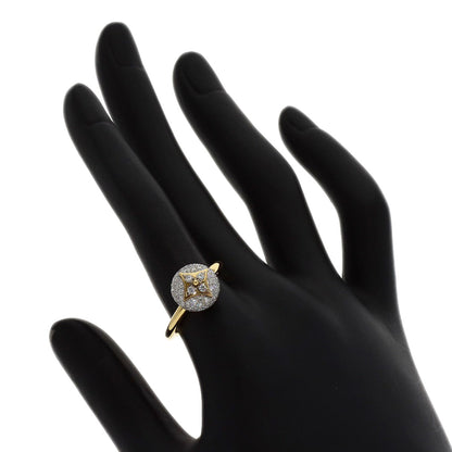 LOUIS VUITTON Color Blossom Pave Diamond #53 Q9L98G Ring K18 Yellow Gold Ladies [Used]