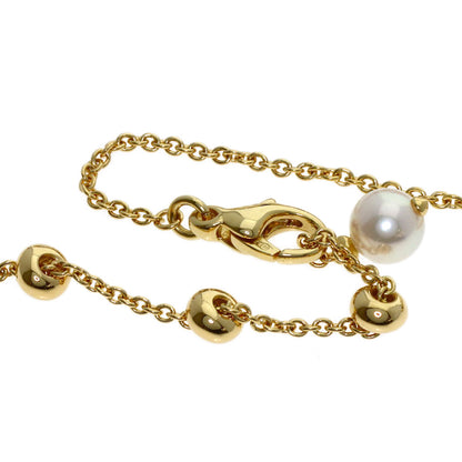BVLGARI Allegra Multicolor Stone Pearl Pearl Diamond Necklace K18 Yellow Gold Ladies [Used]
