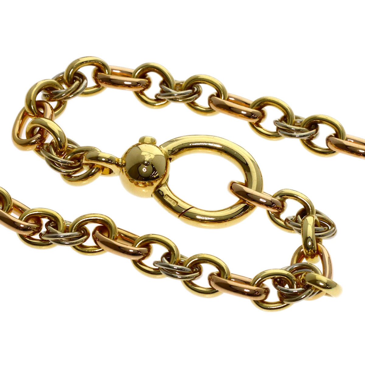 Pomellato King motif diamond Necklace K18 Yellow Gold K18 White GoldLadies [Used]