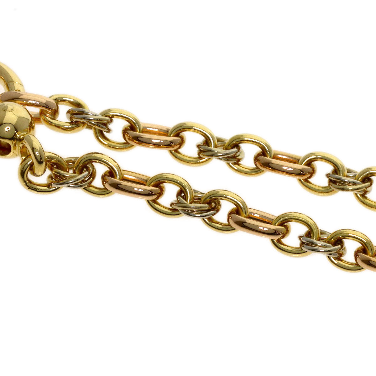 Pomellato King motif diamond Necklace K18 Yellow Gold K18 White GoldLadies [Used]