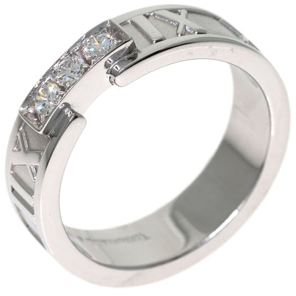 TIFFANY&Co. Atlas 3P Diamond Ring K18 White Gold Ladies [Used]
