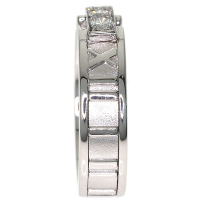 TIFFANY&Co. Atlas 3P Diamond Ring K18 White Gold Ladies [Used]