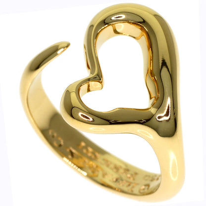 TIFFANY&Co. Open heart Ring K18 Yellow Gold Ladies [Used]