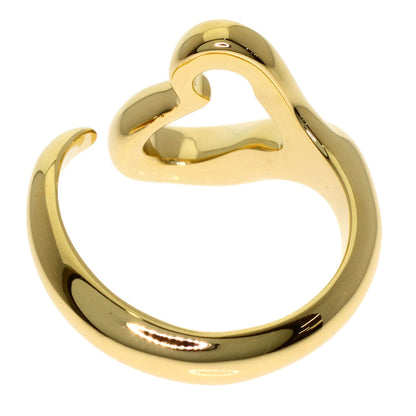TIFFANY&Co. Open heart Ring K18 Yellow Gold Ladies [Used]