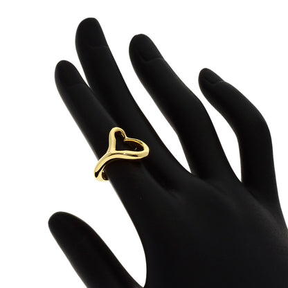 TIFFANY&Co. Open heart Ring K18 Yellow Gold Ladies [Used]