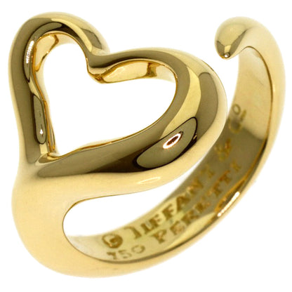 TIFFANY&Co. Open heart Ring K18 Yellow Gold Ladies [Used]