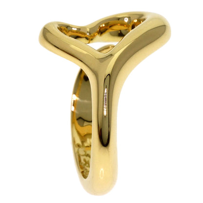 TIFFANY&Co. Open heart Ring K18 Yellow Gold Ladies [Used]