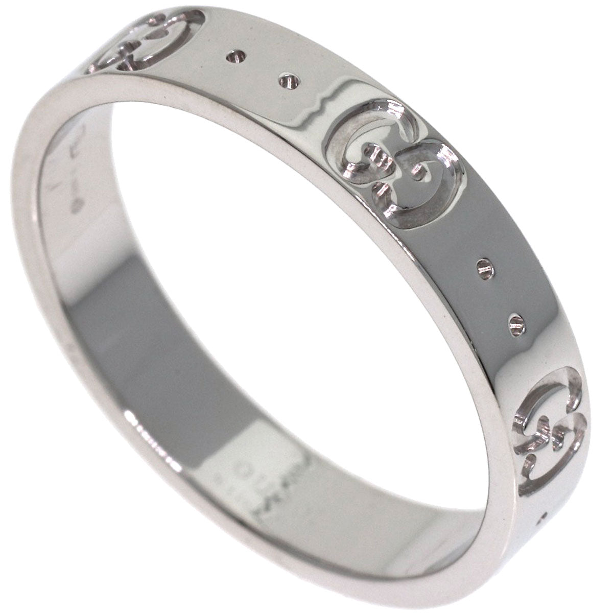 GUCCI Icon #16 Ring K18 White Gold Ladies [Used]