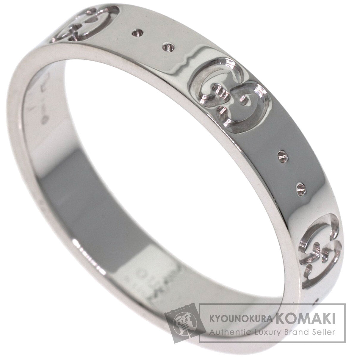 GUCCI Icon #16 Ring K18 White Gold Ladies [Used]