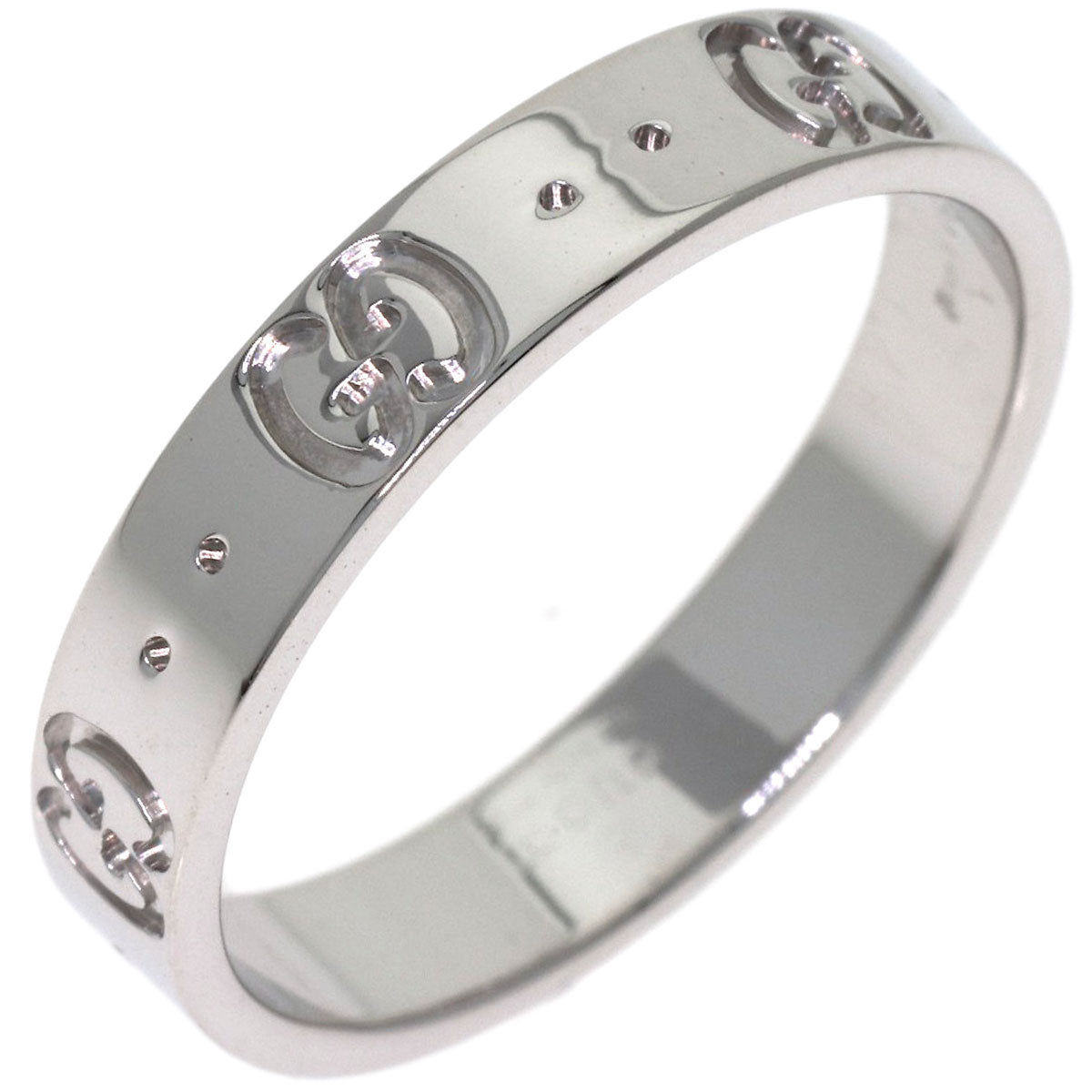 GUCCI Icon #16 Ring K18 White Gold Ladies [Used]