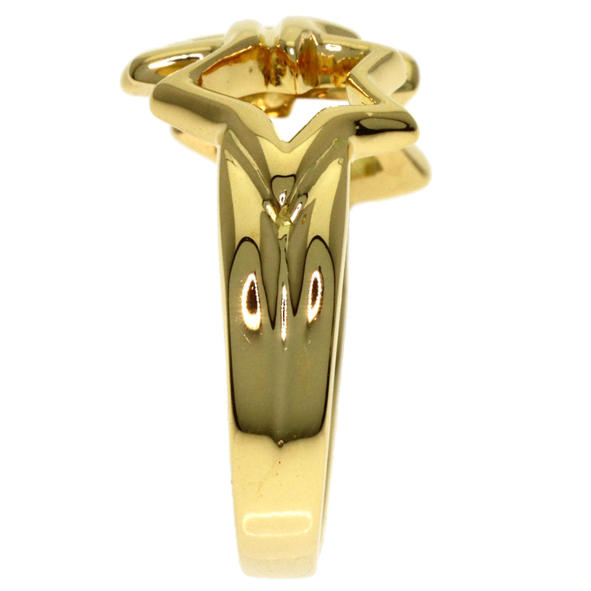 TIFFANY&Co. Triple star Ring K18 Yellow Gold Ladies [Used]