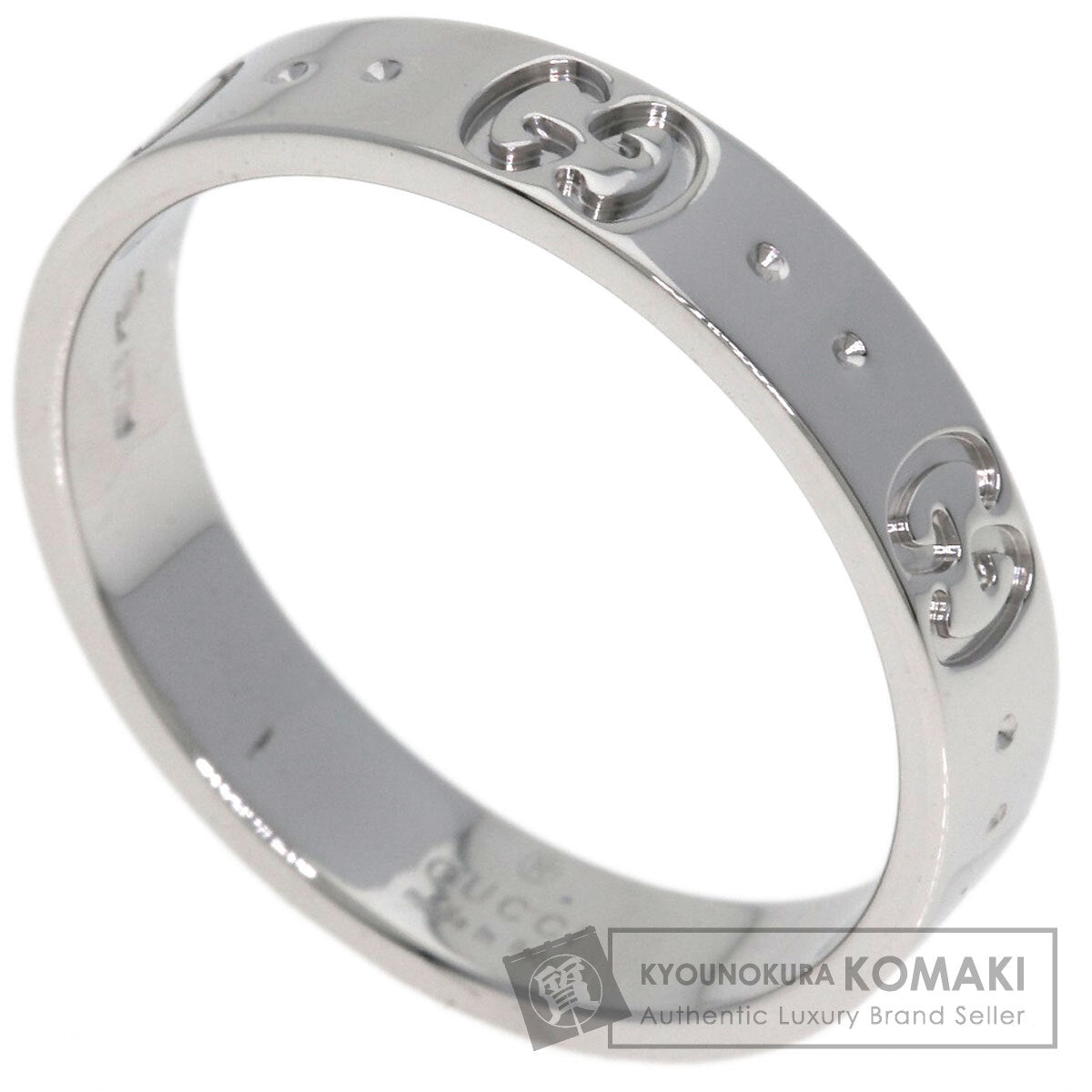 GUCCI Icon # 15 Ring K18 White Gold Ladies [Used]