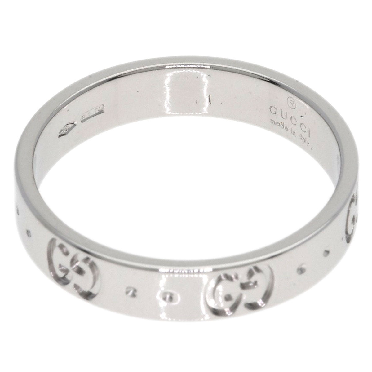 GUCCI Icon # 15 Ring K18 White Gold Ladies [Used]