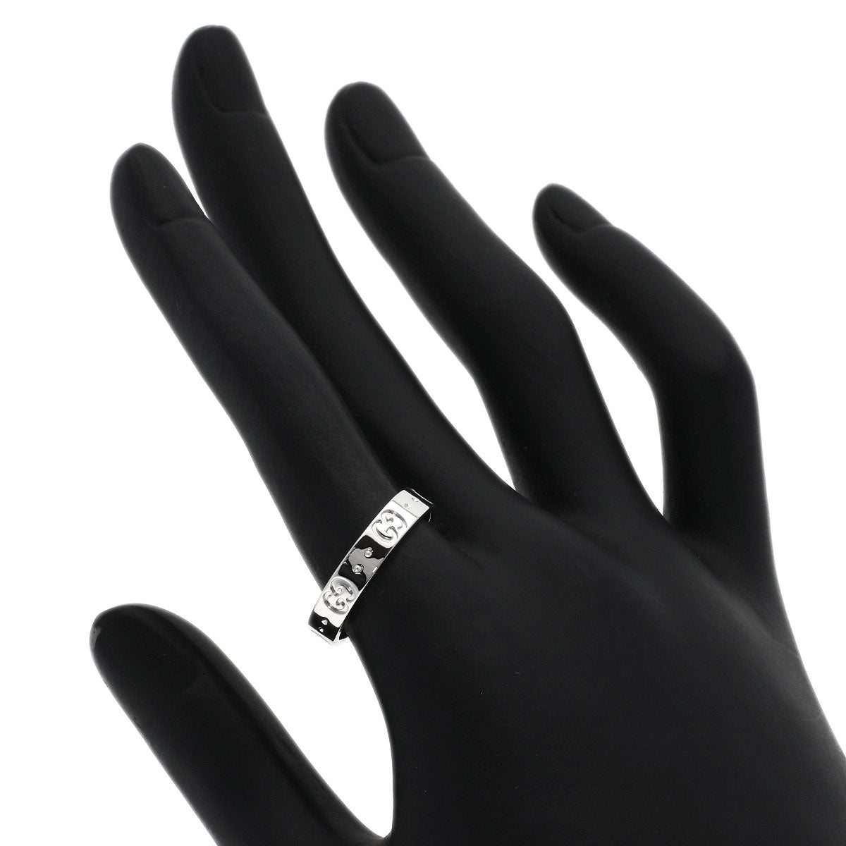 GUCCI Icon # 15 Ring K18 White Gold Ladies [Used]