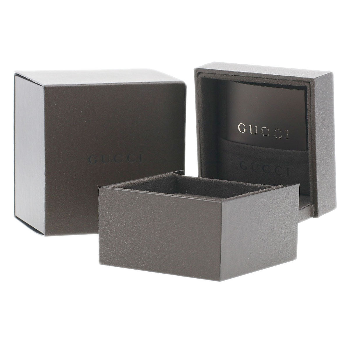 GUCCI Icon # 15 Ring K18 White Gold Ladies [Used]