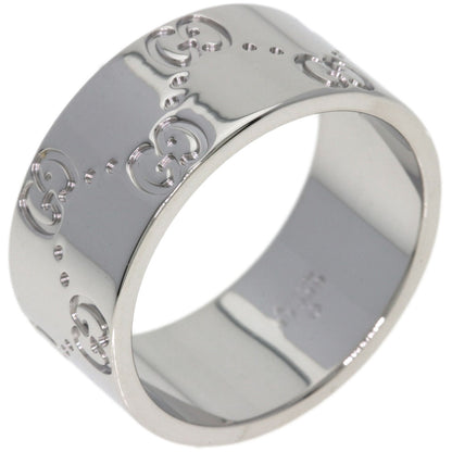 GUCCI Icon wide # 16 Ring K18 White Gold Ladies [Used]
