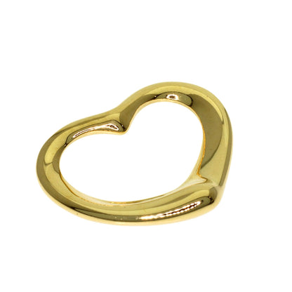 TIFFANY&Co. Open heart Pendant top K18 Yellow Gold Ladies [Used]