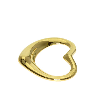 TIFFANY&Co. Open heart Pendant top K18 Yellow Gold Ladies [Used]