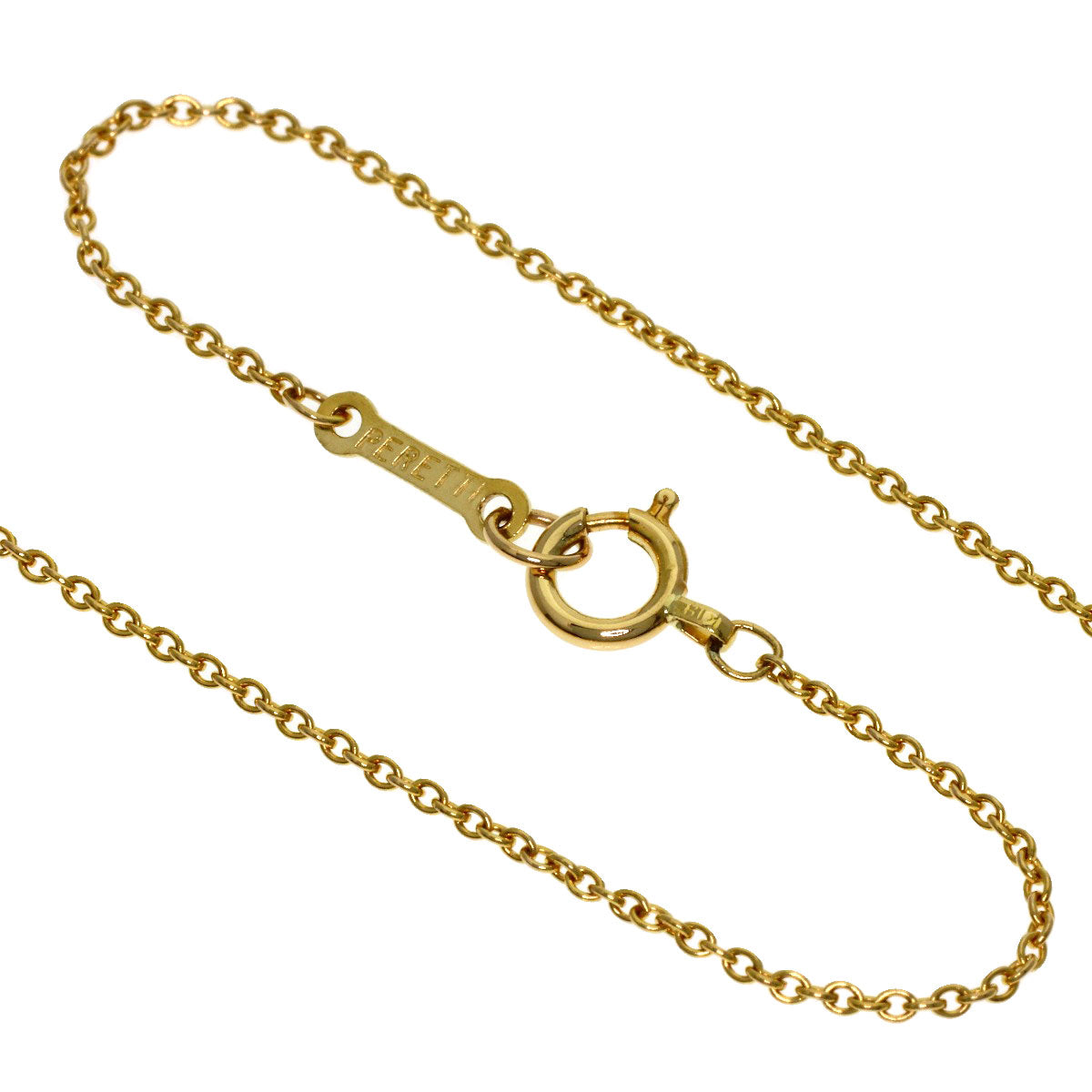 TIFFANY&Co. Bean Necklace K18 Yellow Gold Ladies [Used]