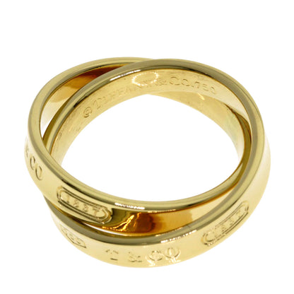 TIFFANY&Co. 1837 Interlocking Circle Ring K18 Yellow Gold Ladies [Used]