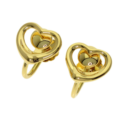 TIFFANY&Co. Open heart Earring K18 Yellow Gold Ladies [Used]