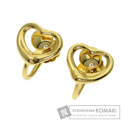 TIFFANY&Co. Open heart Earring K18 Yellow Gold Ladies [Used]