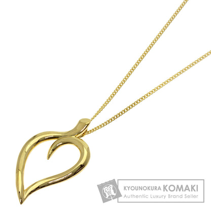 TIFFANY&Co. Leaf heart Necklace K18 Yellow Gold Ladies [Used]