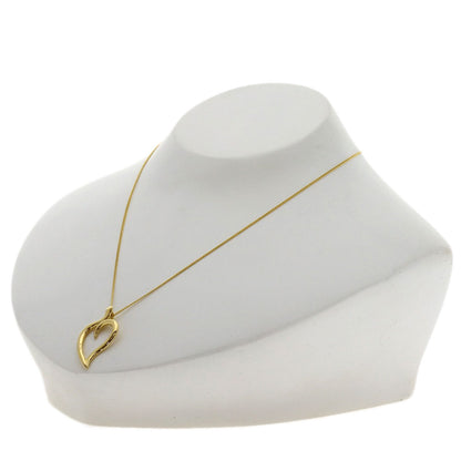 TIFFANY&Co. Leaf heart Necklace K18 Yellow Gold Ladies [Used]