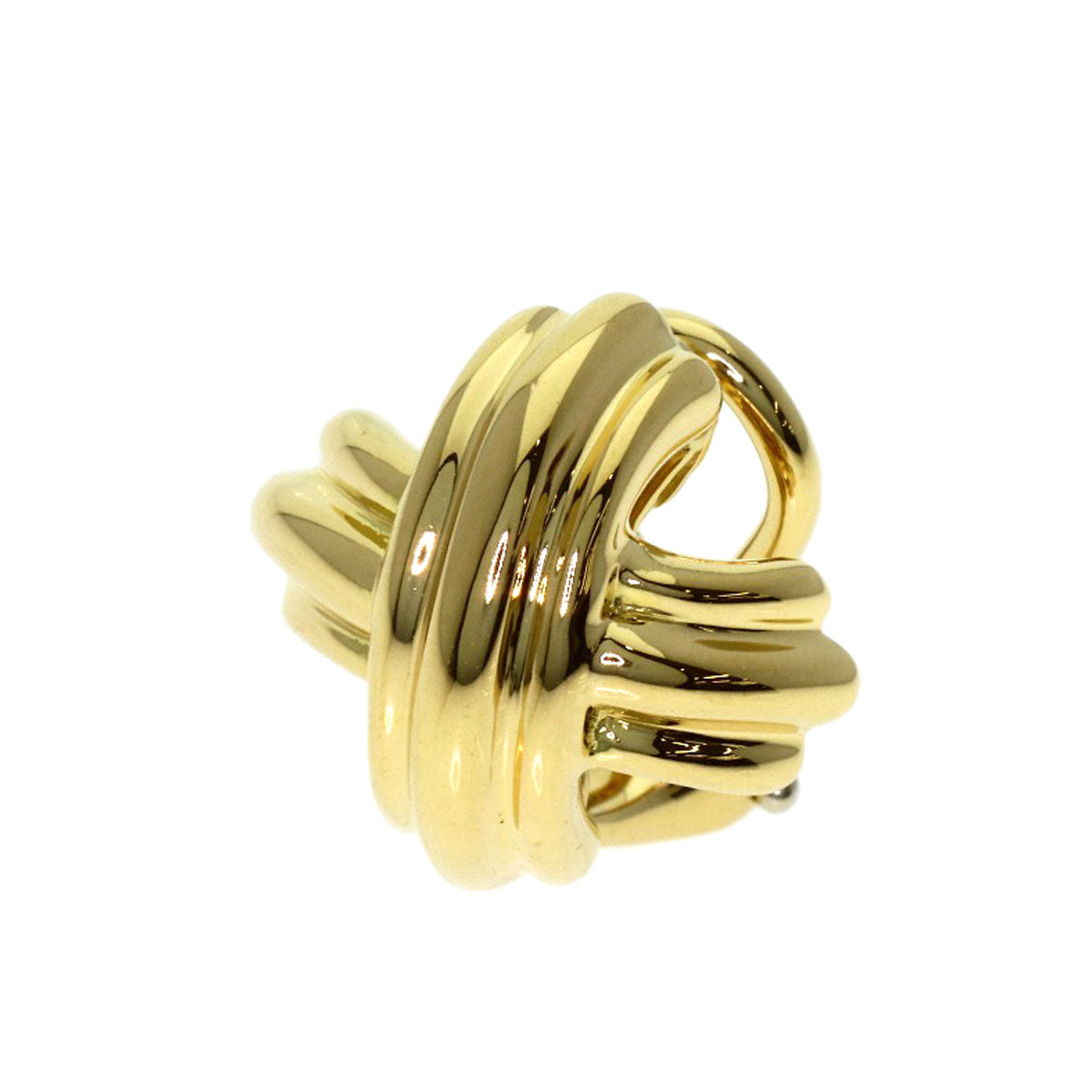 TIFFANY&Co. Signature One side only Earring K18 Yellow Gold Ladies [Used]