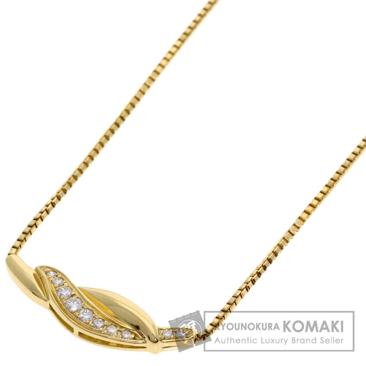 POLA Diamond Necklace K18 Yellow Gold Ladies [Used]