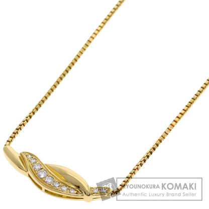 POLA Diamond Necklace K18 Yellow Gold Ladies [Used]