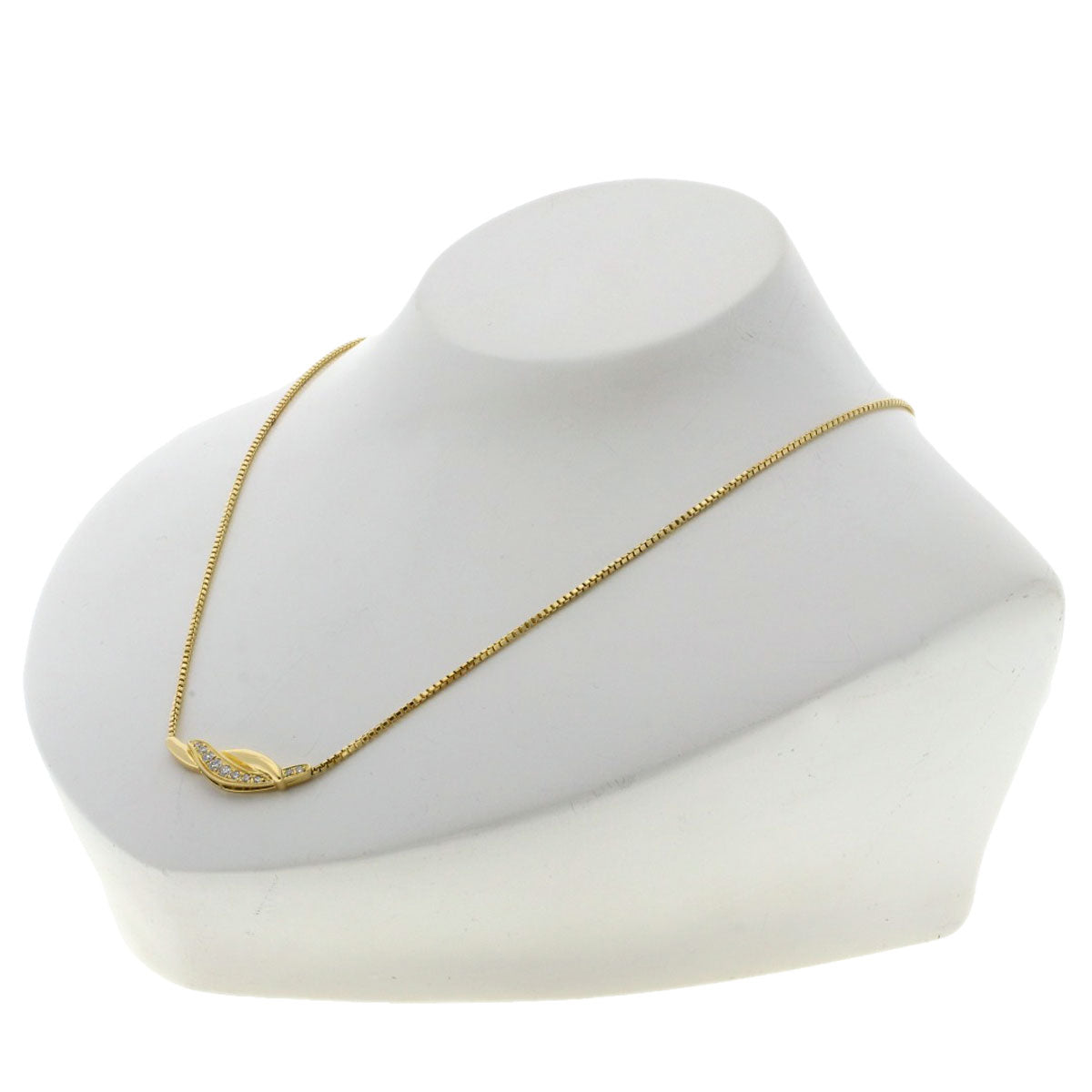 POLA Diamond Necklace K18 Yellow Gold Ladies [Used]