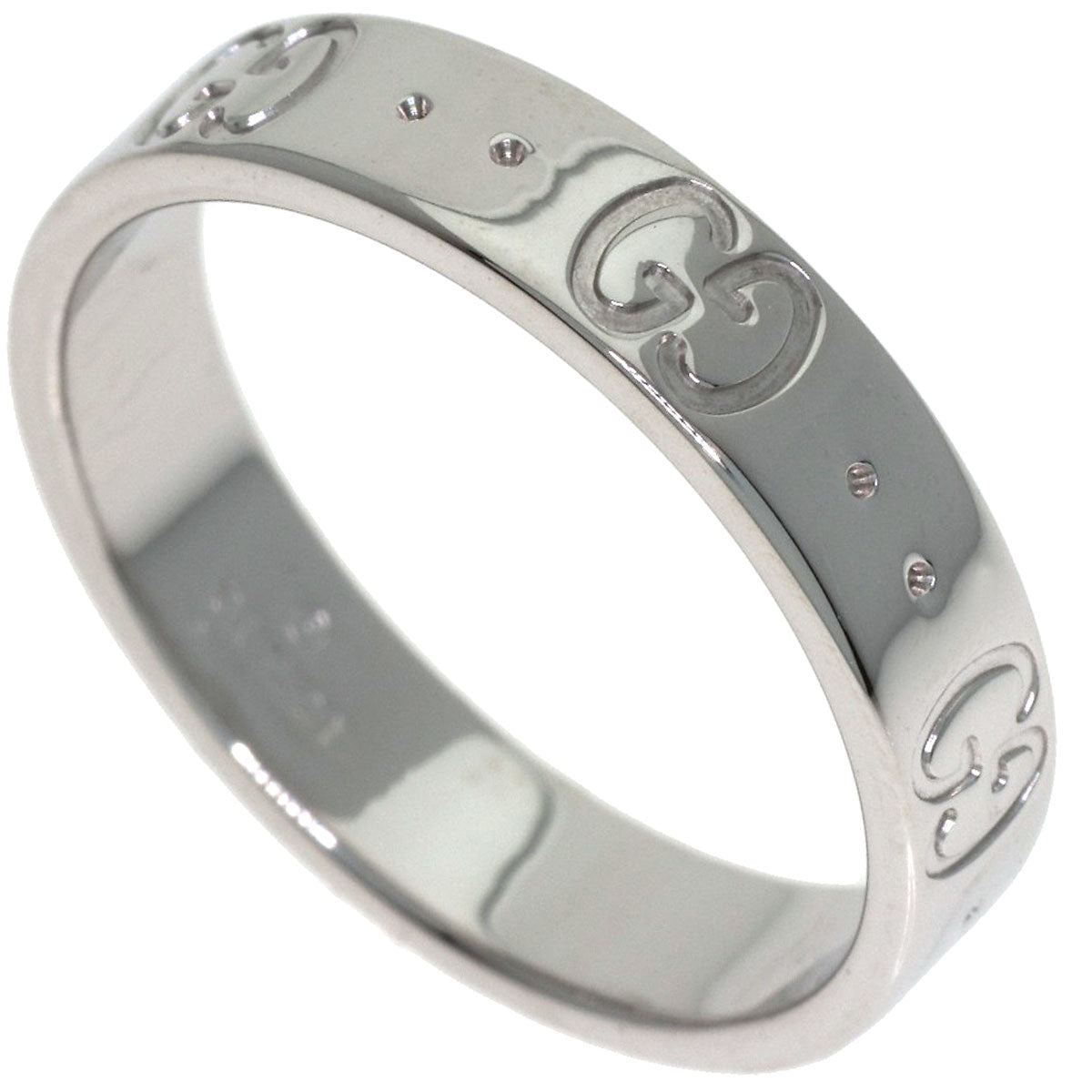 GUCCI Icon # 11 Ring K18 White Gold Ladies [Used]