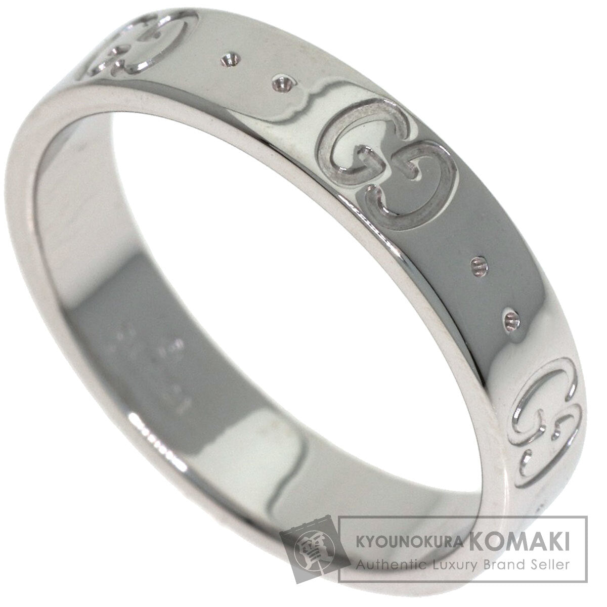GUCCI Icon # 11 Ring K18 White Gold Ladies [Used]