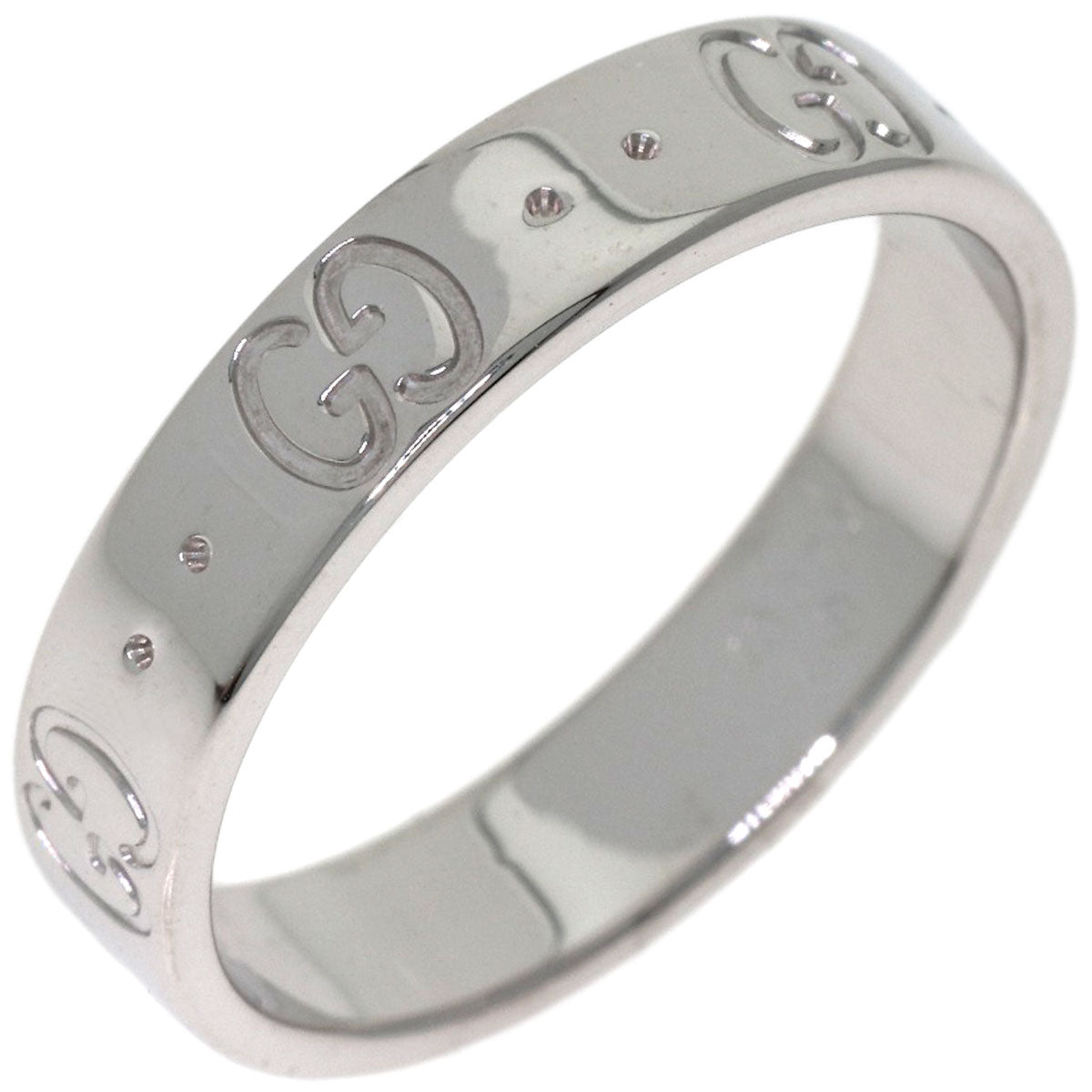 GUCCI Icon # 11 Ring K18 White Gold Ladies [Used]