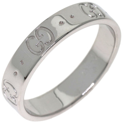 GUCCI Icon # 11 Ring K18 White Gold Ladies [Used]